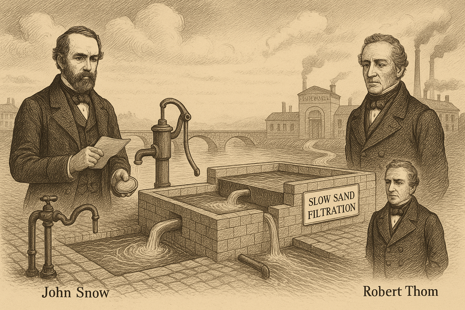 Dr. John Snow mapira slučajeve kolere u Londonu 1854. godine