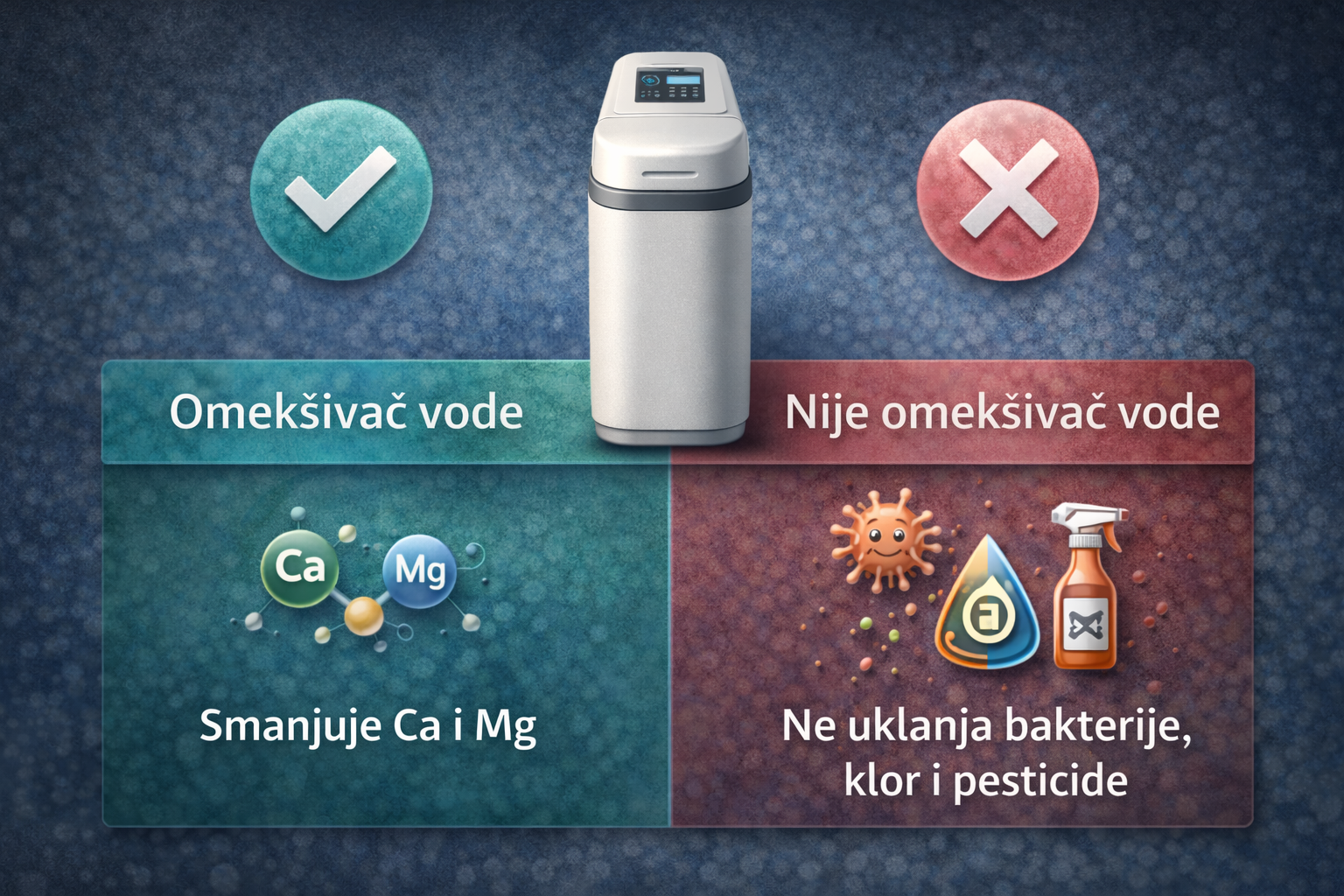 što uklanja omekšivač vode, a što ne?